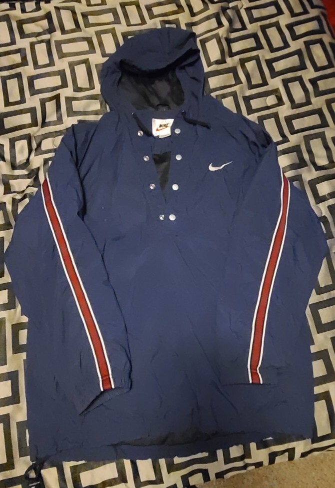 Nike Pull Over Windbreaker Jacket Large Mens