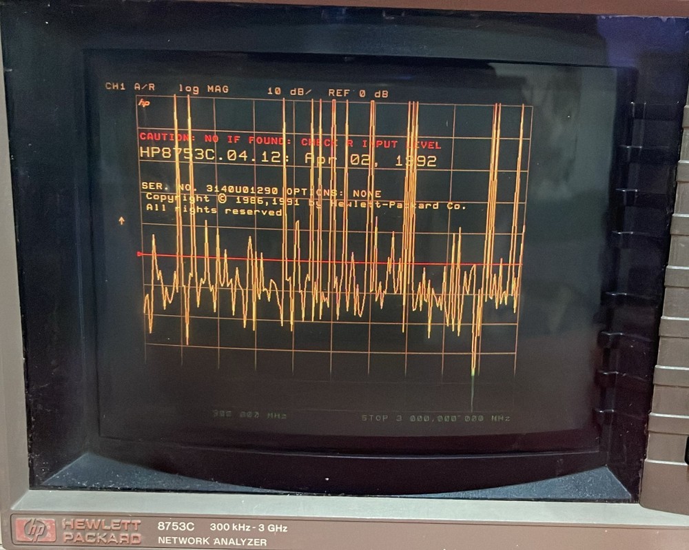 Hewlett Packard HP 8753C RF Network Analyzer 300kHz–3GHz **AS IS