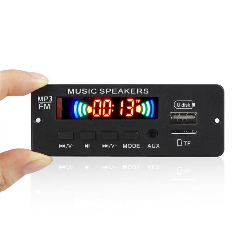 Bluetooth 5.0 MP3 Decoder Board Wireless USB TF FM Car Stereo Hands-Free Call