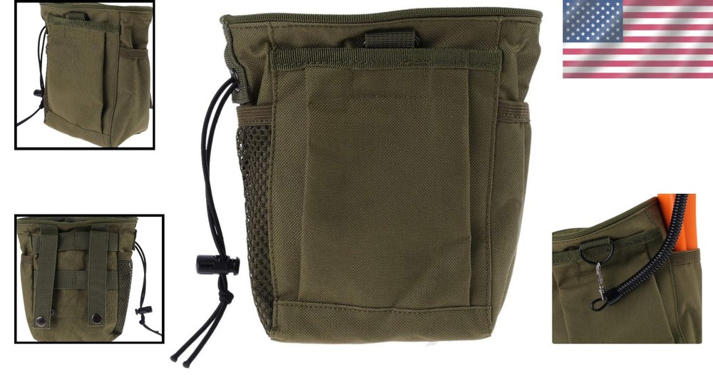 Lightweight Treasure Recovery Bag with D-Ring & Drawstring Closure for Detecting