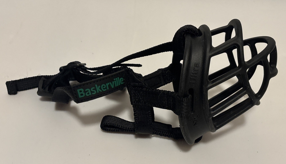 Baskerville Ultra Muzzle - Size 2 Black Rubber Custom Heat Shaping Breathable