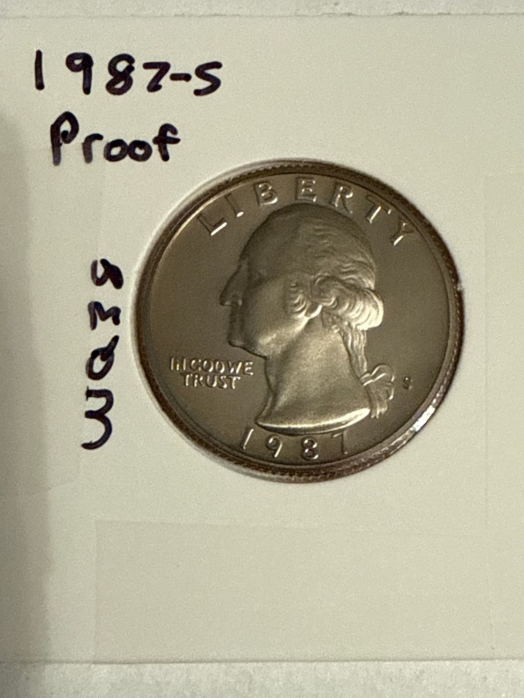 1987 S Proof Washington Quarter