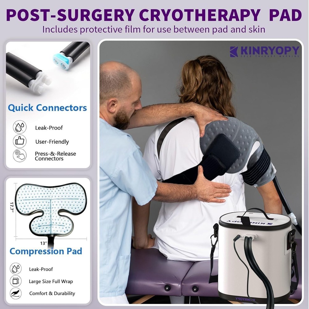 Cold Therapy Machine Shoulder Ice Therapy System Timer Quiet Portable