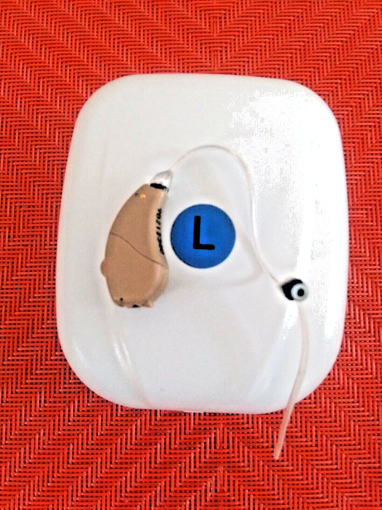 NEW programmable mini DIGITAL RIC HEARING AID mild/serious left ear 4 programs