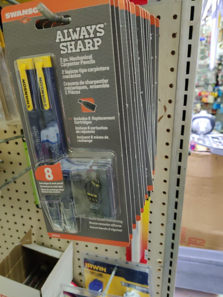14 Packs Swanson Always Sharp Mechanical Carpenter Pencils