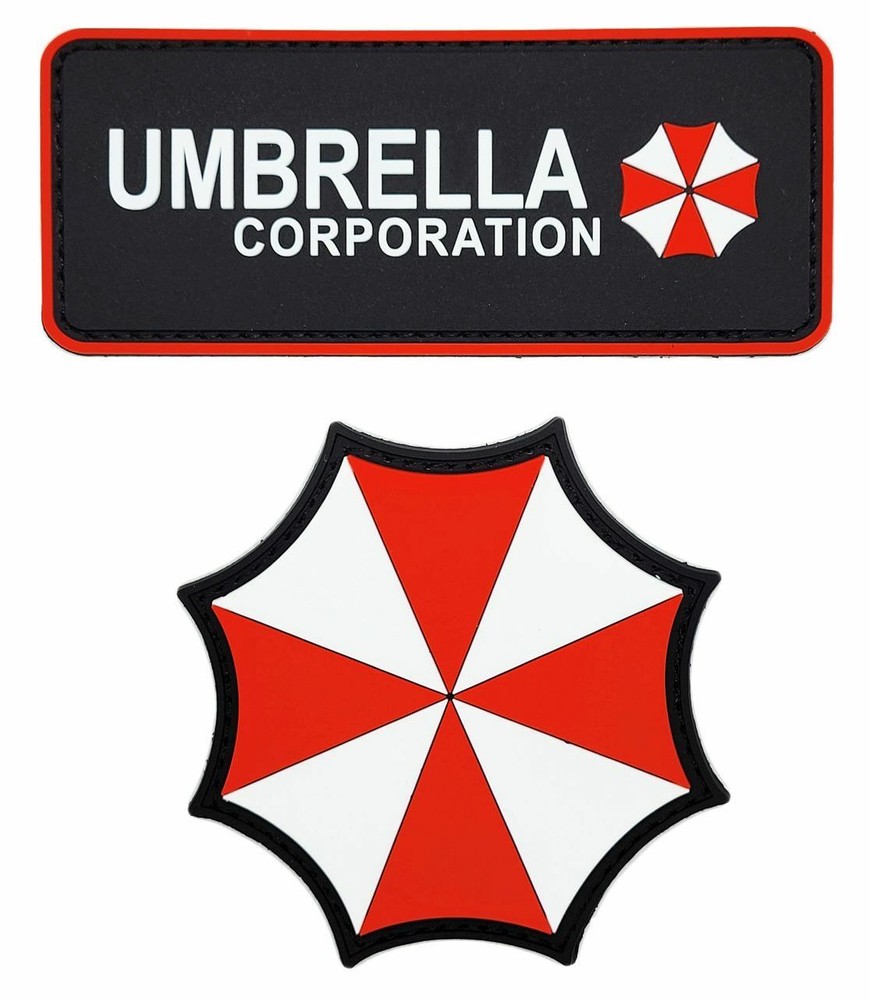 Resident Evil Umbrella Corporation Patch {PVC Rubber-2PC Bundle]