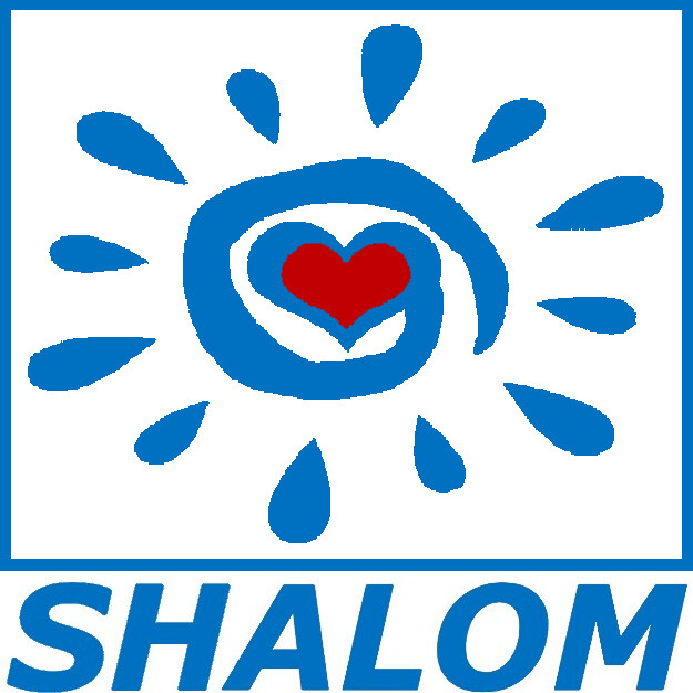 30 Custom Blue Heart Sun Shalom Personalized Address Labels