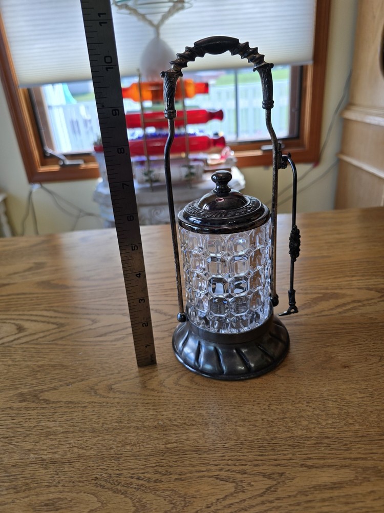 Antique Pickle Castor Stand Silver Plated