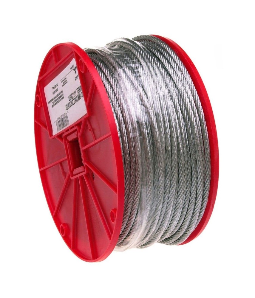 Campbell 1/4" x 250' Galvanized Cable 7000827 Aircraft Cable