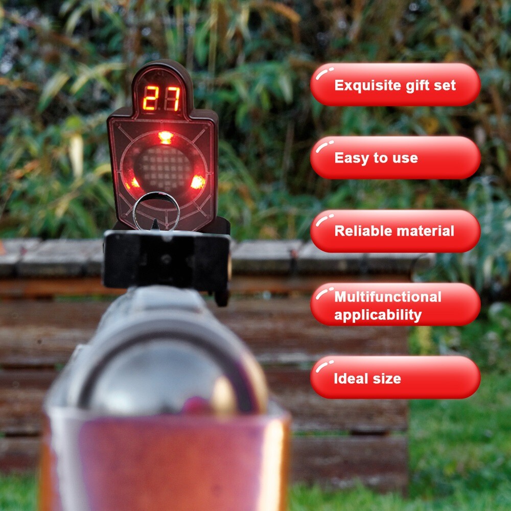 Portable Laser Trainer Target for Dry Fire Practice and Reactive Laser Shooting