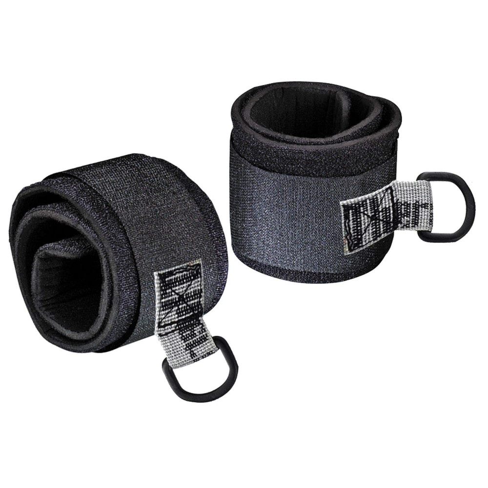 Extremity Straps with Cuff Wraps Pair, Accessories for Elastic Resistance Workou