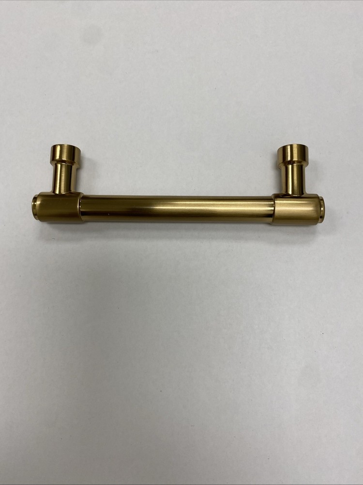 Emtek 86687US4 Jasper Pull 4" CTC Satin Brass Cabinet Hardware (10 Pack)