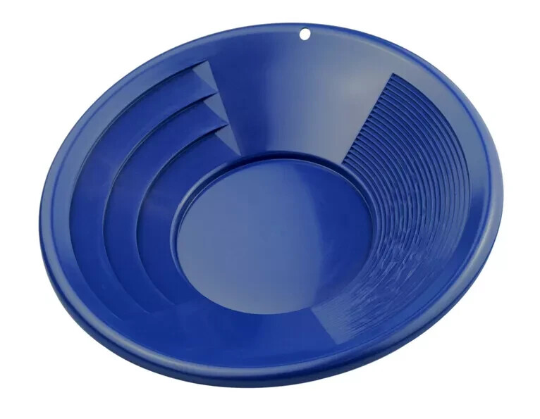 12-inch Panning Gold Pan Green with Free 12-inch Blue Pan