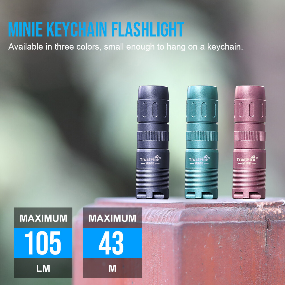 TrustFire Magnetic Keyring LED Flashlight Rechargeable Waterproof Mini LED Torch