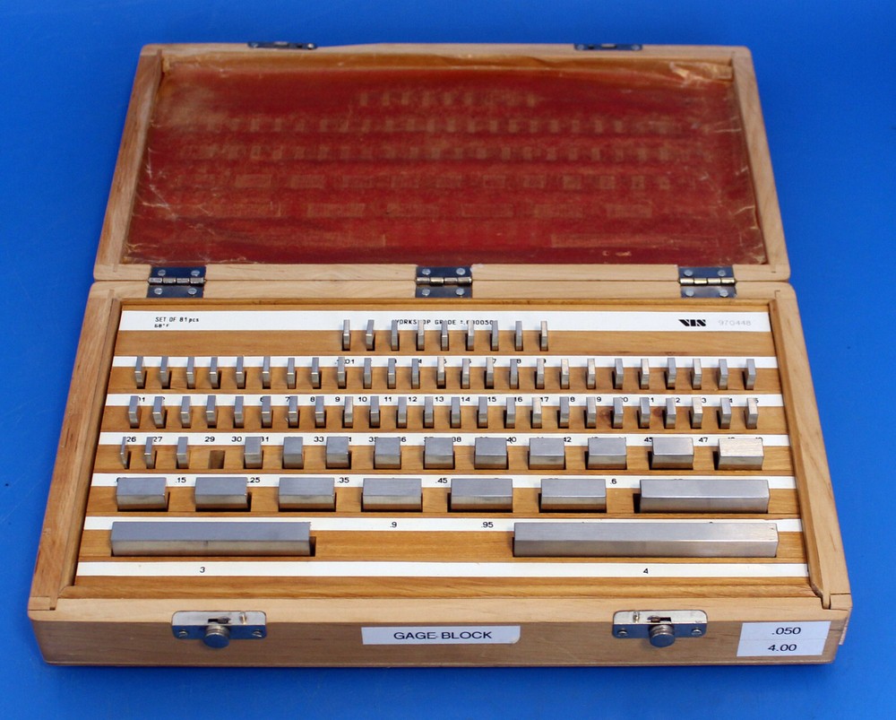 Rectangular Steel Gage Block 80 Pieces Set Space Block