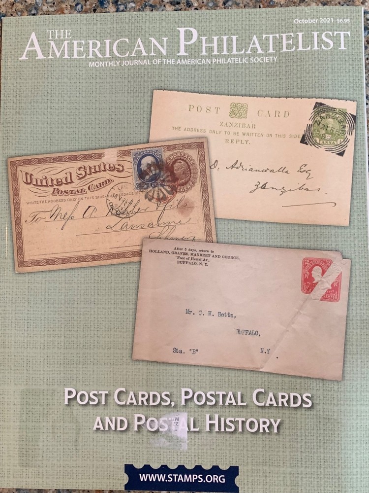 American Philatelist Magazine  2021, October