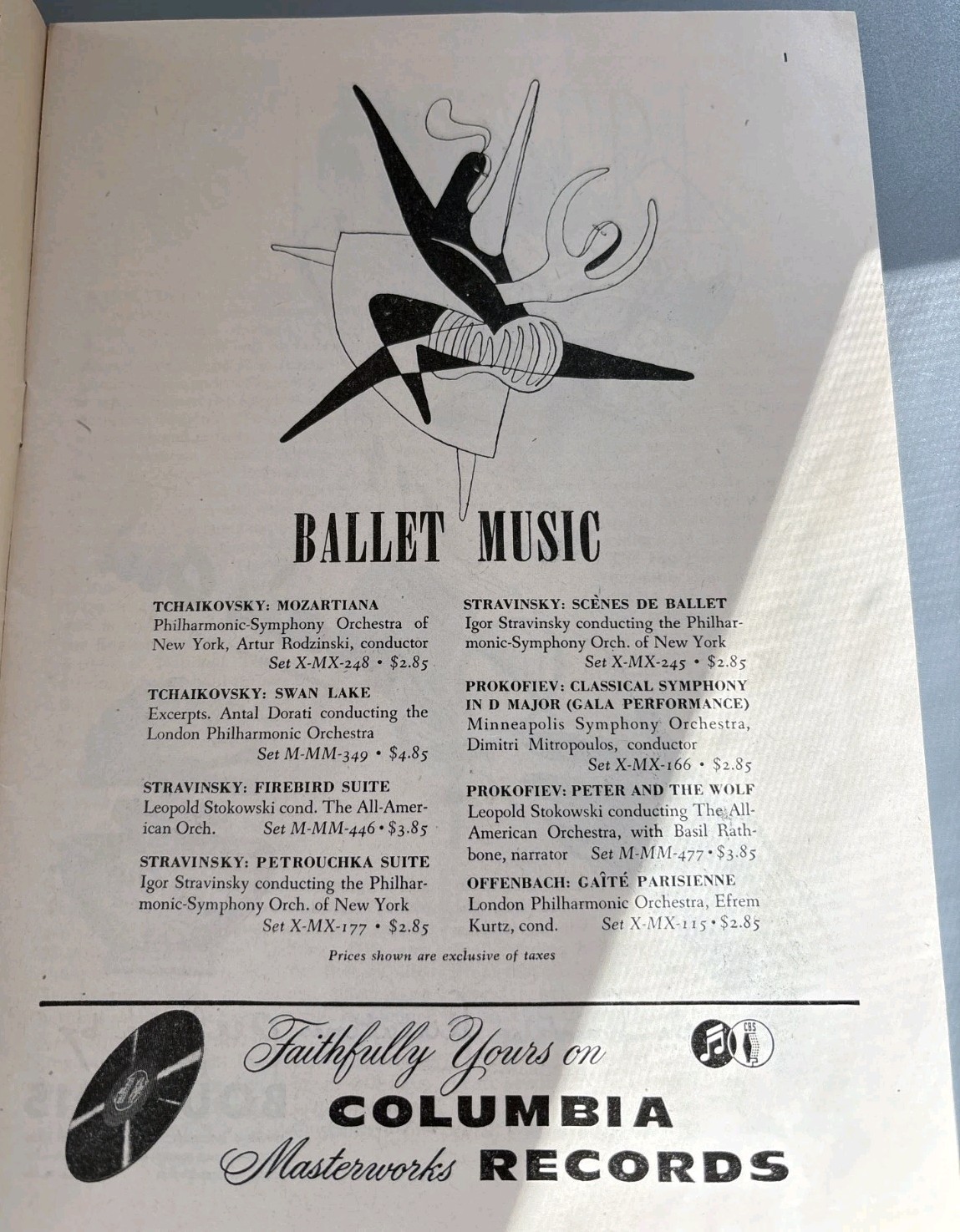 1946 Metropolitan Opera House Ballet Theatre Program S Hurok Peter and the Wolf
