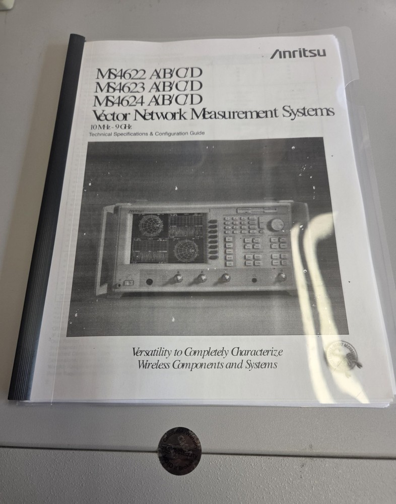Anritsu MS4622B 10 MHz to 3 GHz S - Parameter Vector Network Analyzer