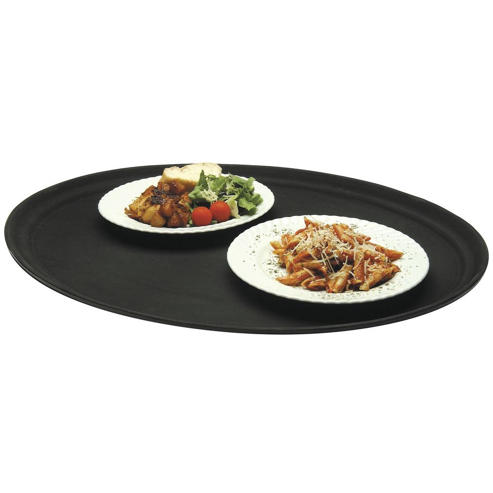 Hubert® NonSkid Serving Tray, Round - 27" L x 22" W