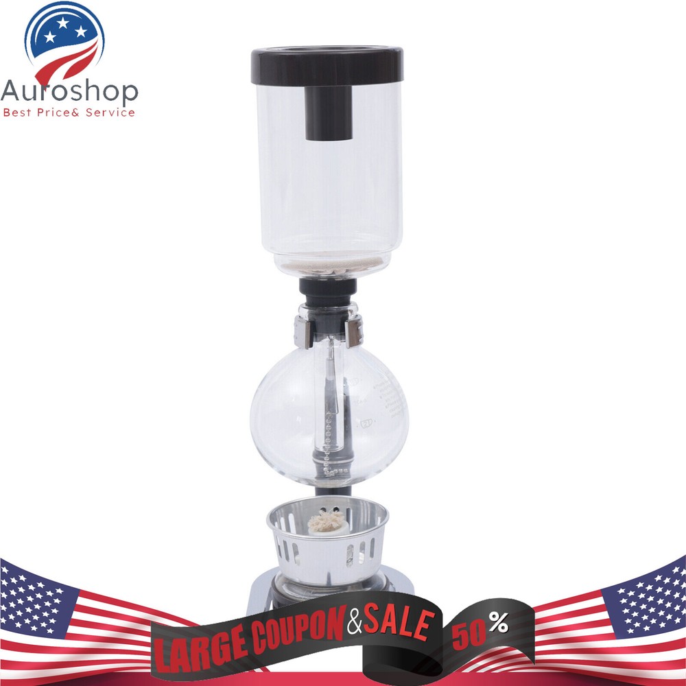 3 Cups Capacity Coffee Syphon Tabletop Siphon Coffee Maker Coffee Syphon Making