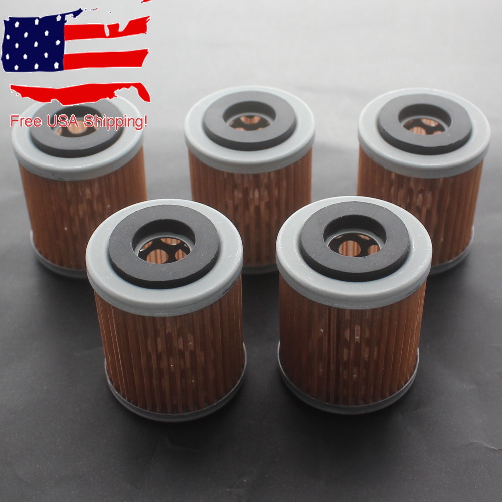 5x HF142 Oil Filter For Yamaha Warrior 350 Big Bear Wolverine Raptor Kodiak 400