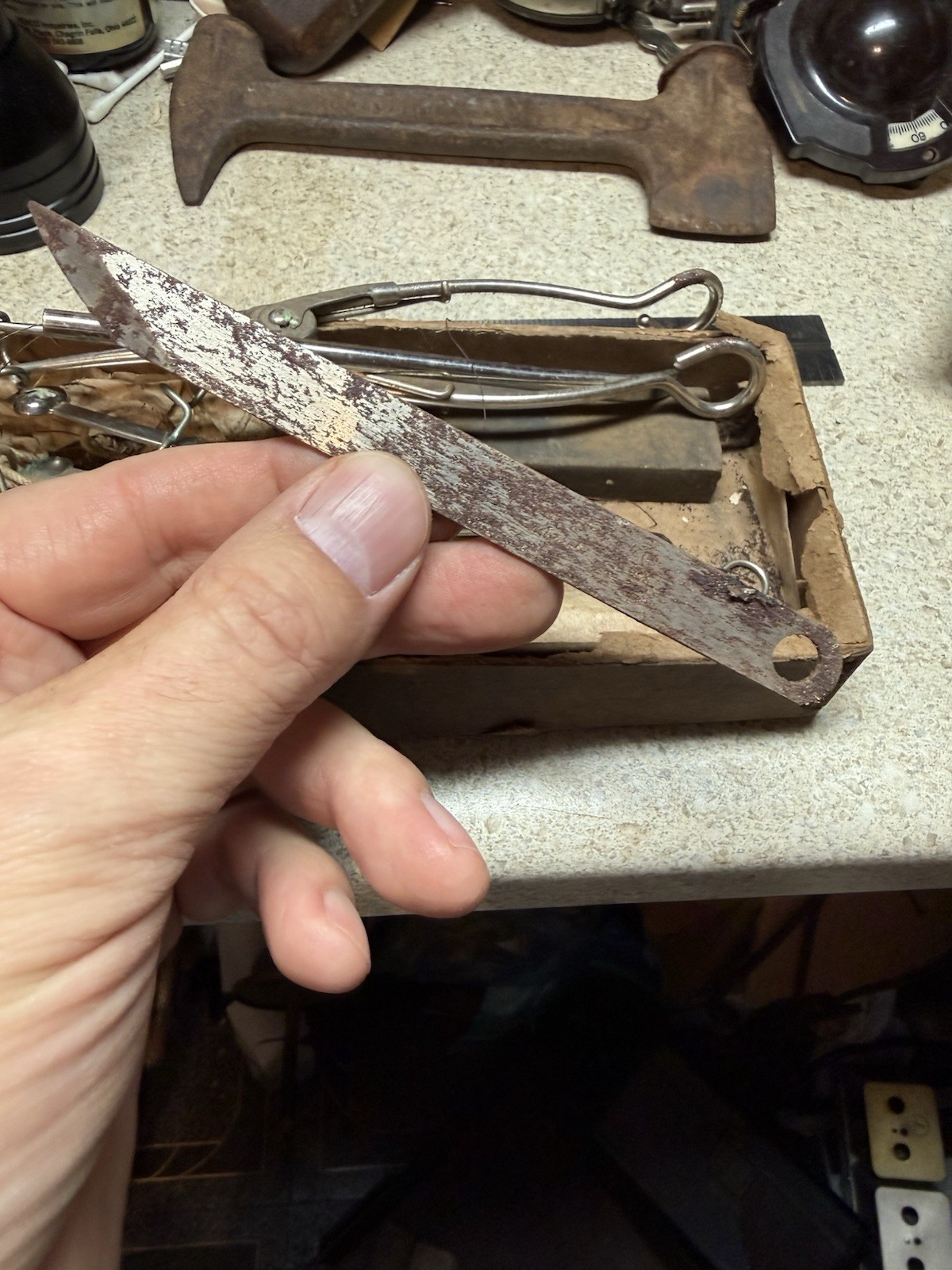 Vintage PILLING Capon Caponizing Tool Set Chicken Rooster Farm Tool 1940's