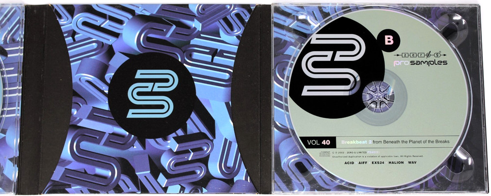 Zero-G Pro Samples 40 Breakbeat 2 NO BOOKLET Sample/Sound Library/Sampling 2 CD