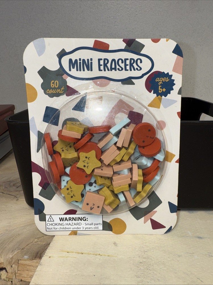 Mini Erasers 60 Count