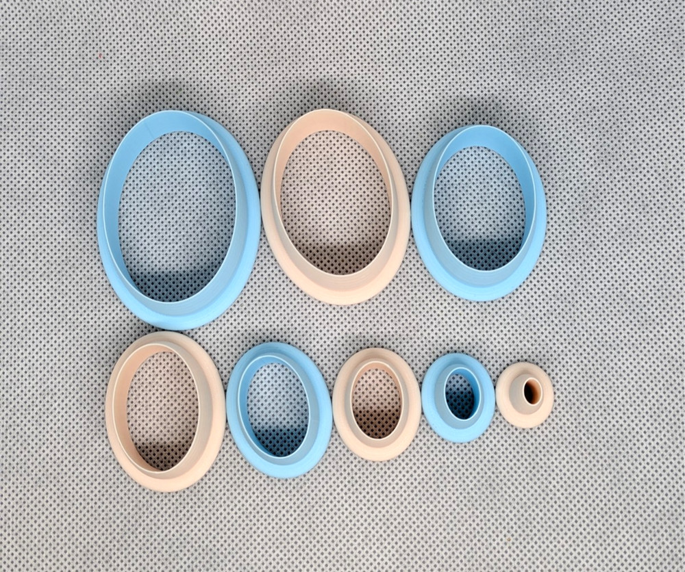 Oval Clay Cutter Shape Set ~ Polymer Crafting Tool ~ Stackable Outline