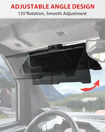 Sun Visors for Polaris Xpedition XP/XP 5/ADV/ADV 5 2024 2025 2026, PP Anti