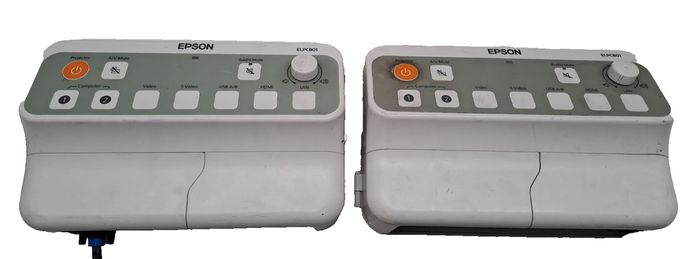 2 X Epson EB/PowerLite Pilot ELPCB01 Wall Mounted Projector Connection & Control