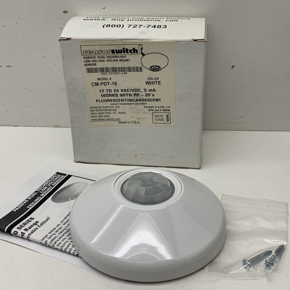 Sensor Switch CM-PDT-10 Passive Dual Technology Low Voltage Ceiling Mount Sensor