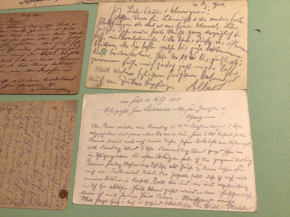German Military Mail Service WW1 Feldpost 9 items Ref A949