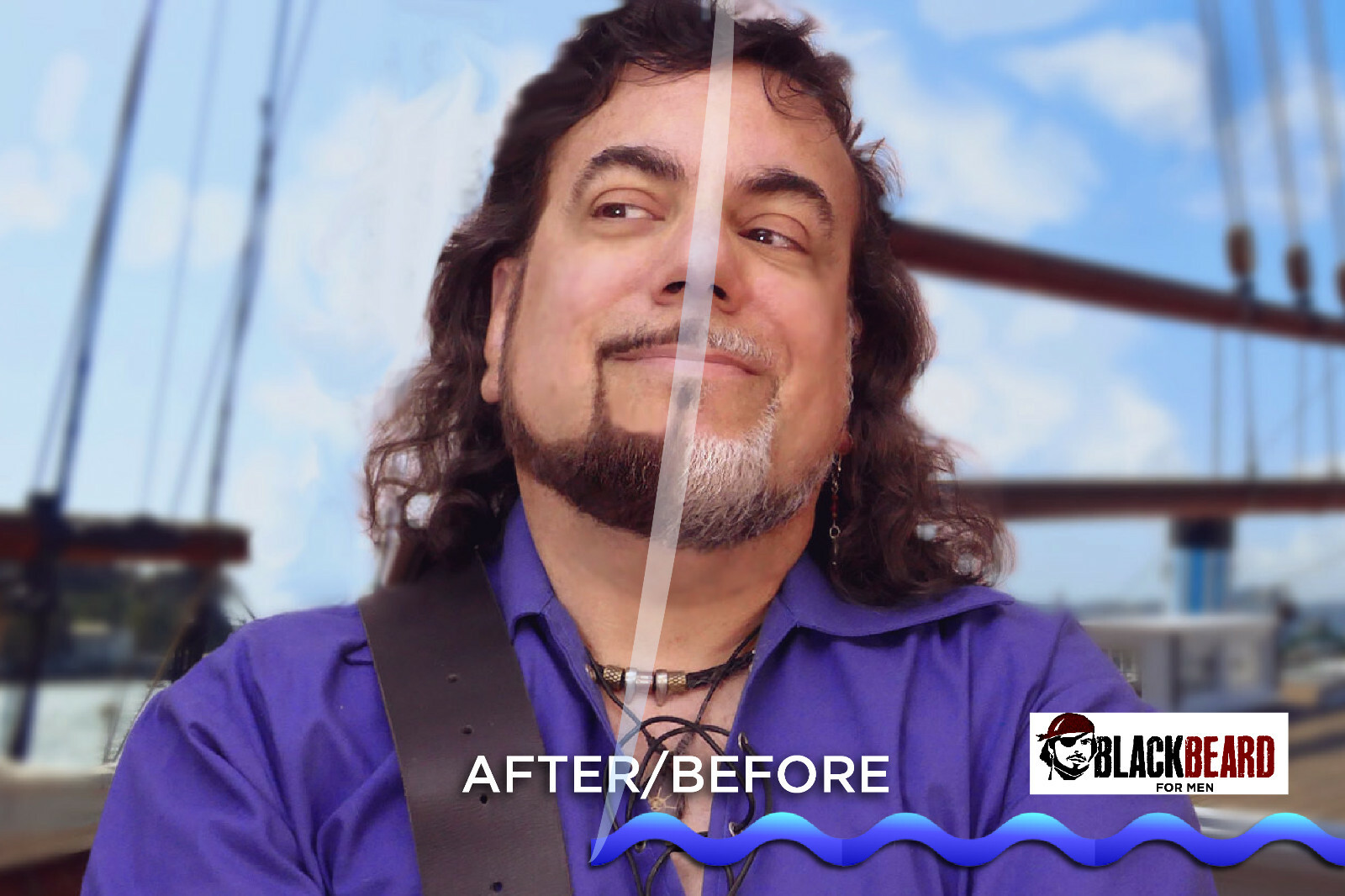 Blackbeard for Men Formula X Instant, Hypoallergenic Brush-On Beard Color, 1-pk