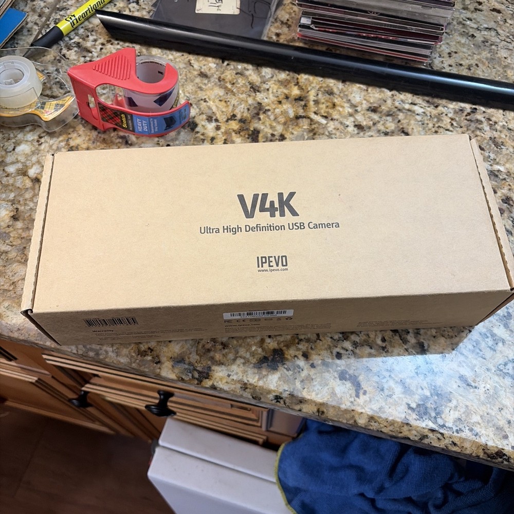 IPEVO V4K Ultra High Definition 8MP USB Document Camera — Mac OS, Windows, Chr..