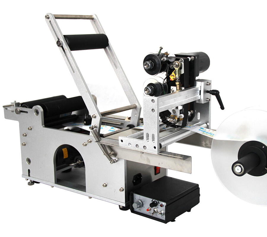 1 PC 110V Round Bottle Coding&Labeling Machine Ф0.47"-3.54"Labeling Bottle Dia.
