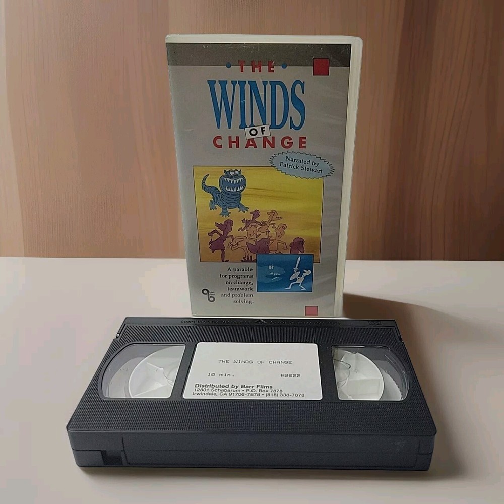 VHS Tape Winds OF Change Patrick Stewart Problem Solving Management Teamwork TD