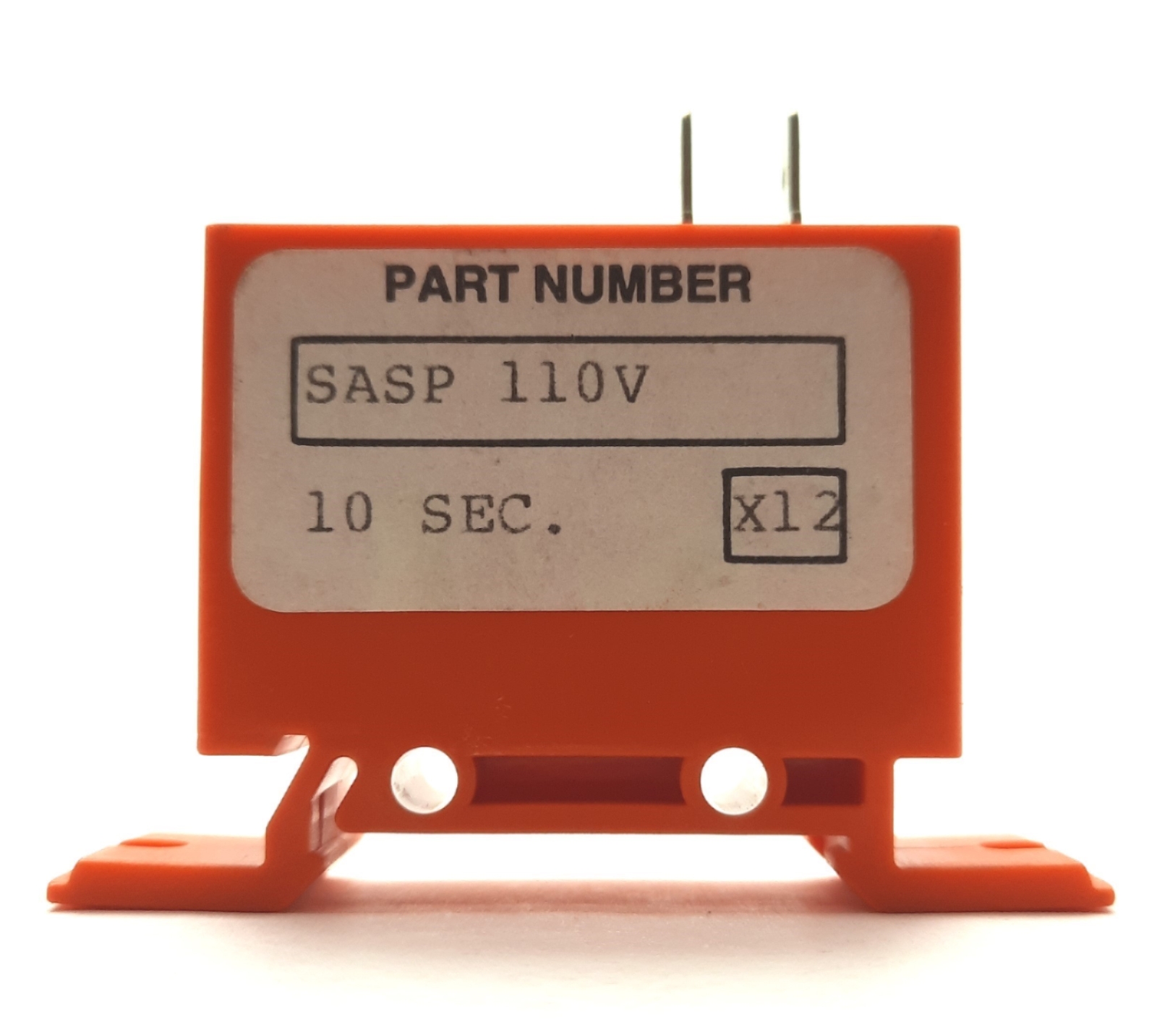 Lot of 2 Syrelec SASP10S110AD Time Delay Relay, .1-10sec On-Delay, 110VAC/DC 7A