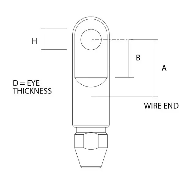 Sta-lock 5/16" Eye Wire Rope Terminal