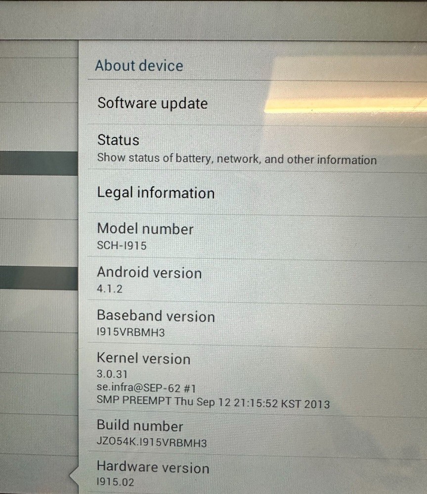 Samsung galaxy tab 2 Verizon