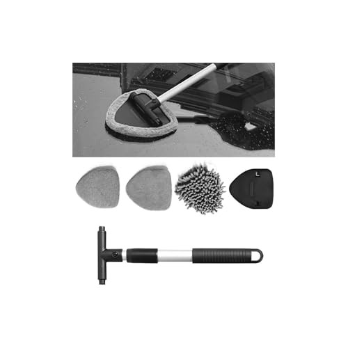 Car Windshield Cleaner, Microfiber Vehicles Window Cleaning Tool with Triangle