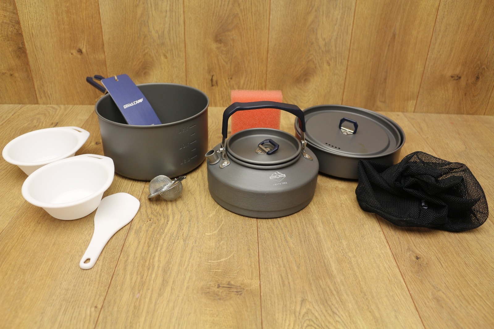 GOOD CAMP FIESTA TRES 11PC COMPACT CAMP COOKWARE SET