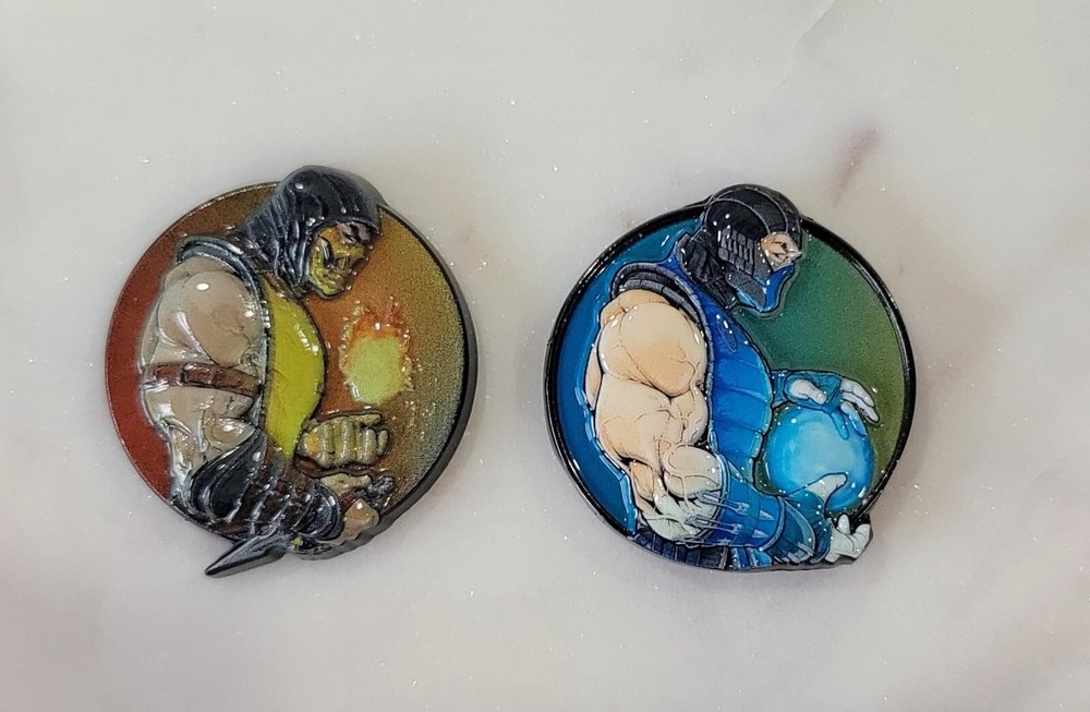 Mortal Kombat Sub Zero 3D Challenge Coin