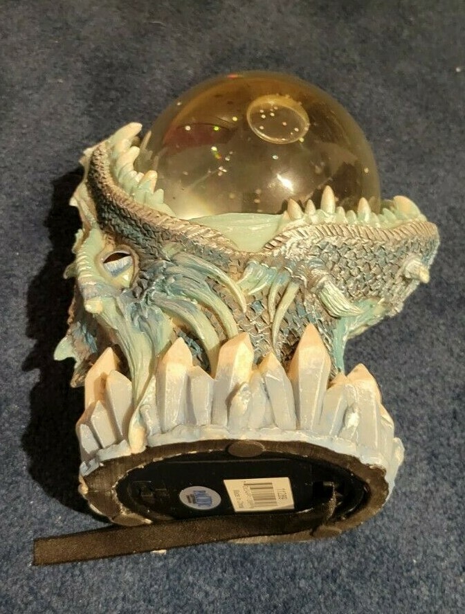 Pacific Giftware Dragon Flashing Light Snow Globe (Battery Operated)