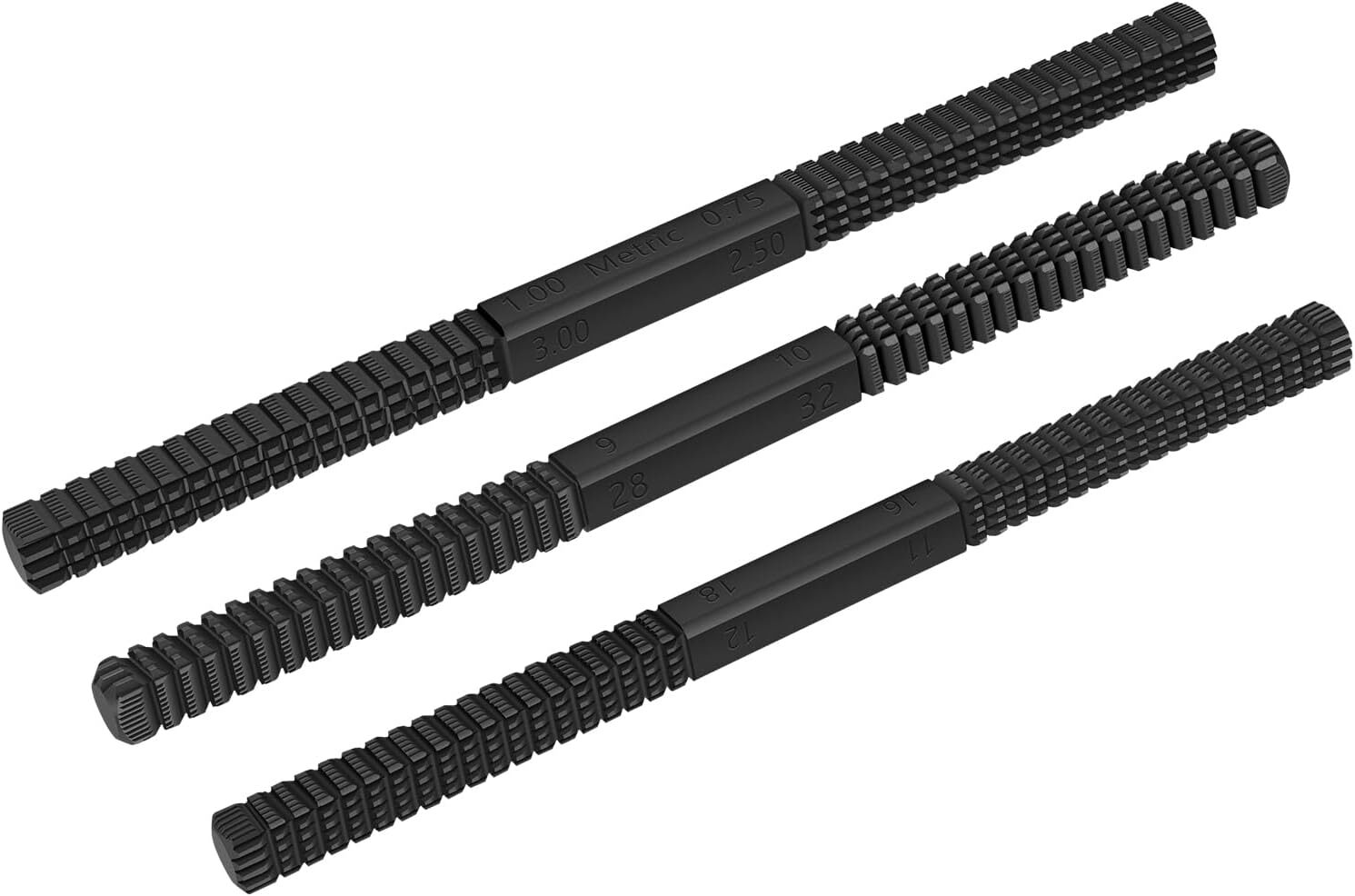 3 Piece Thread Restorer File Chaser Set Metric & SAE Repair Hardward DIY 2573