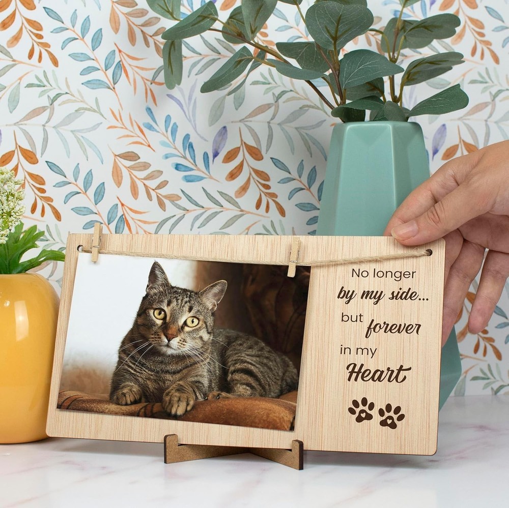 Rustic 4x6 Pet Memorial Picture Frame - Cherish Your Pet's Memory Elegantly