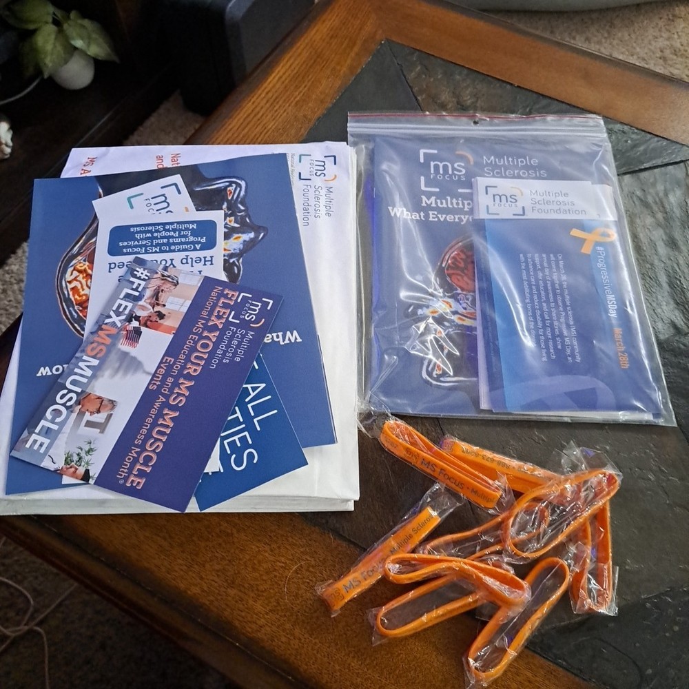 MS Information Packets With MS Bracelets. Includes 9 Bracelets,10 Packets.