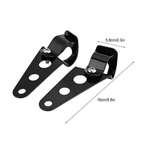 for 32mm Headlight Brackets 2pcs Stainless Steel Adjustable Motorcycle