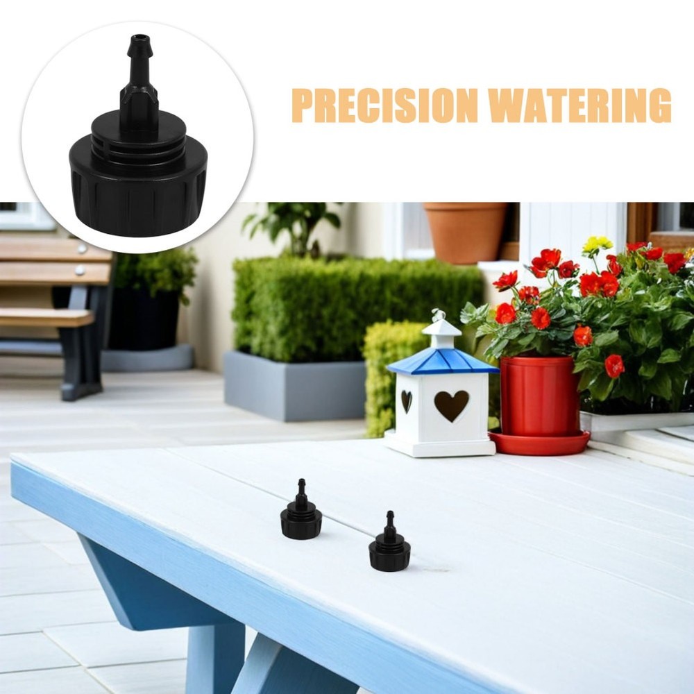 6 Pcs Hose Coupling Replacement Quick Connect Drip Irrigation Adapter Black