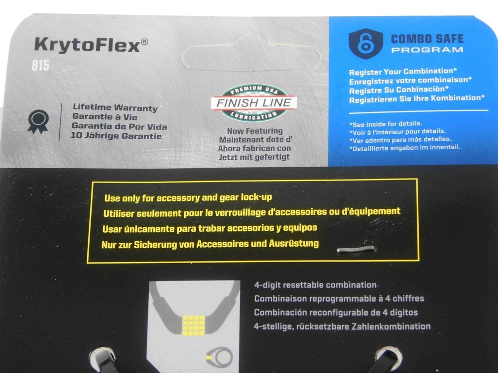 Kryptonite KryptoFlex 815 5 ft Combo cable 2-pack